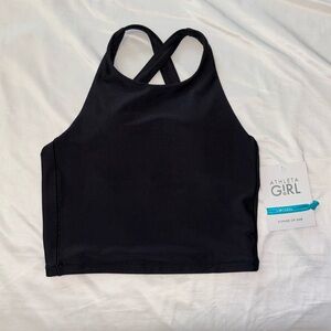 Athleta girl high neck crop bikini top